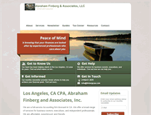 Tablet Screenshot of finbergcpa.com